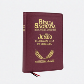 Bíblia Sagrada Letra Jumbo – Edição Premium com Harpa e Corinhos